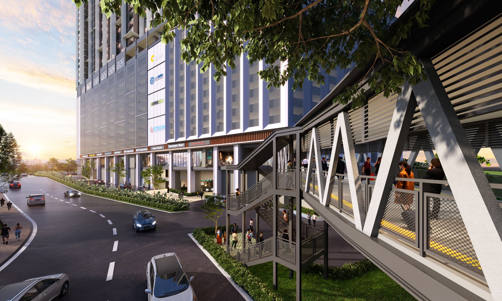 Approved link bridge connecting Causewayz Square towards the CIQ Complex